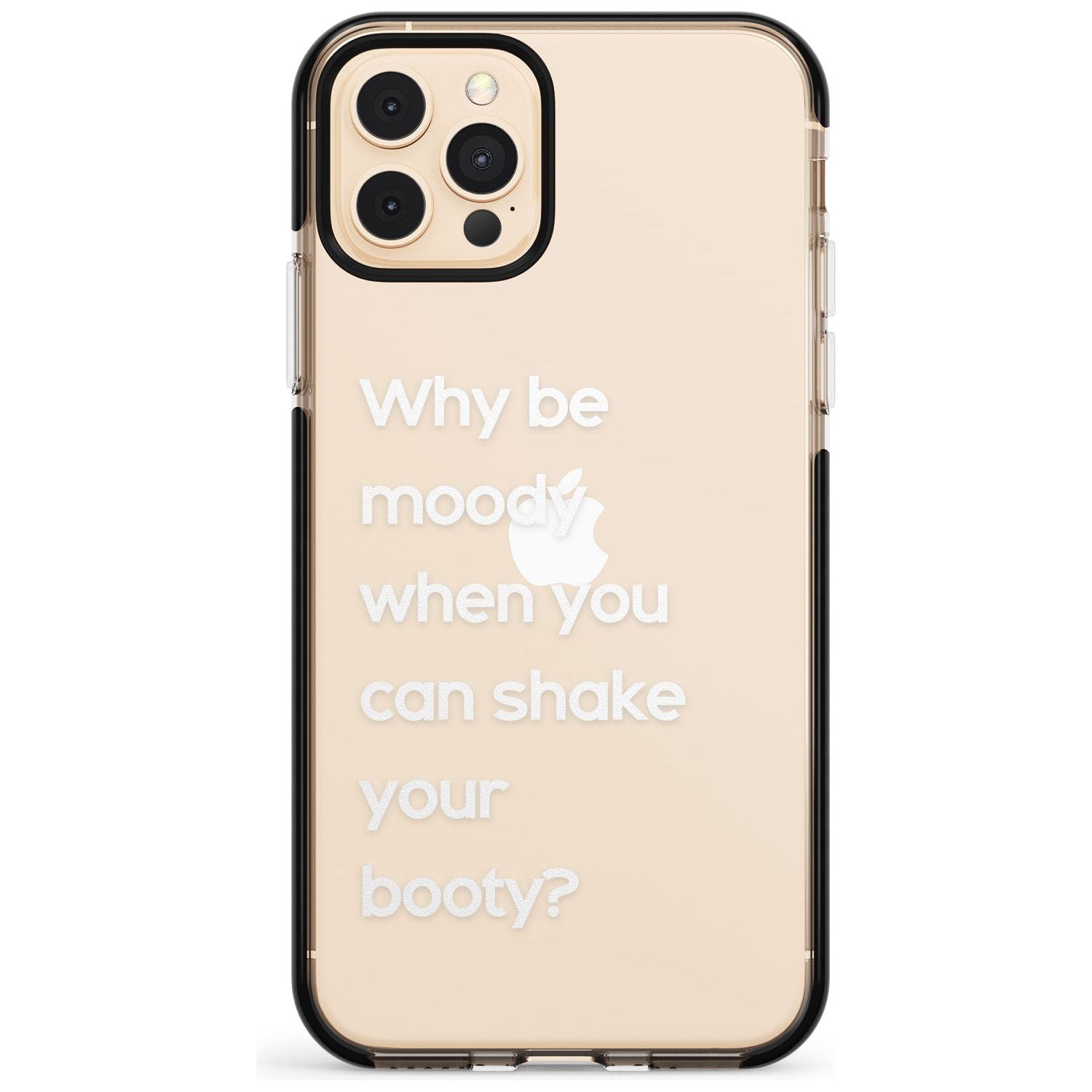 Why be moody? (White) Pink Fade Impact Phone Case for iPhone 11