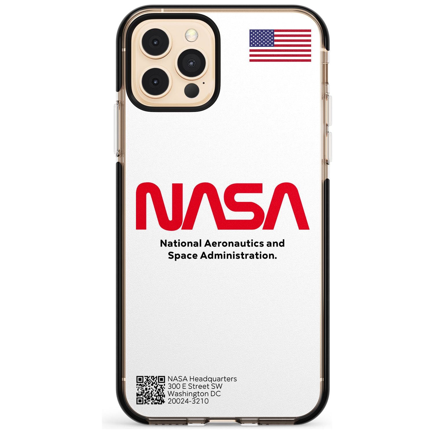 NASA The Worm Black Impact Phone Case for iPhone 11