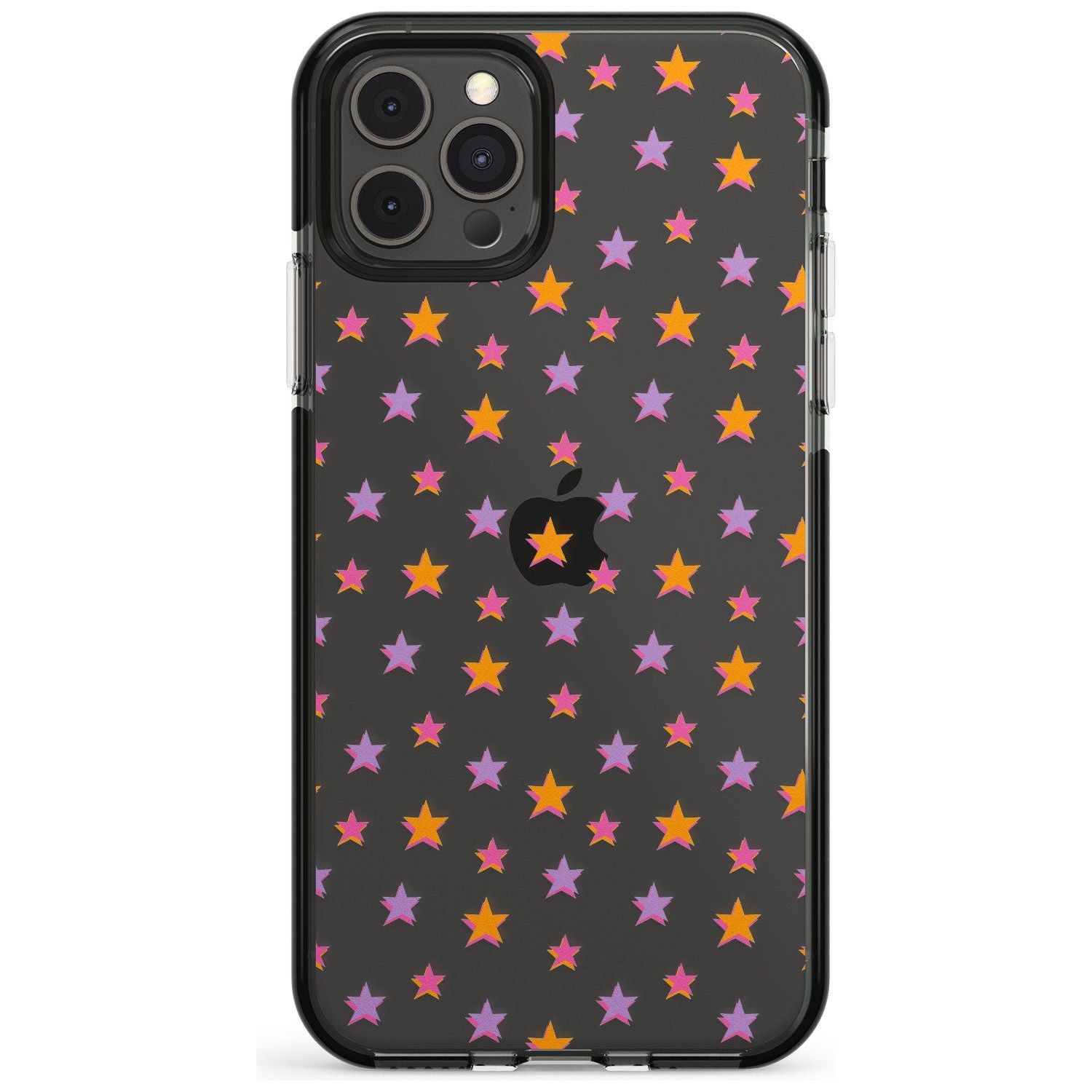 Spangling Stars Pattern Black Impact Phone Case for iPhone 11