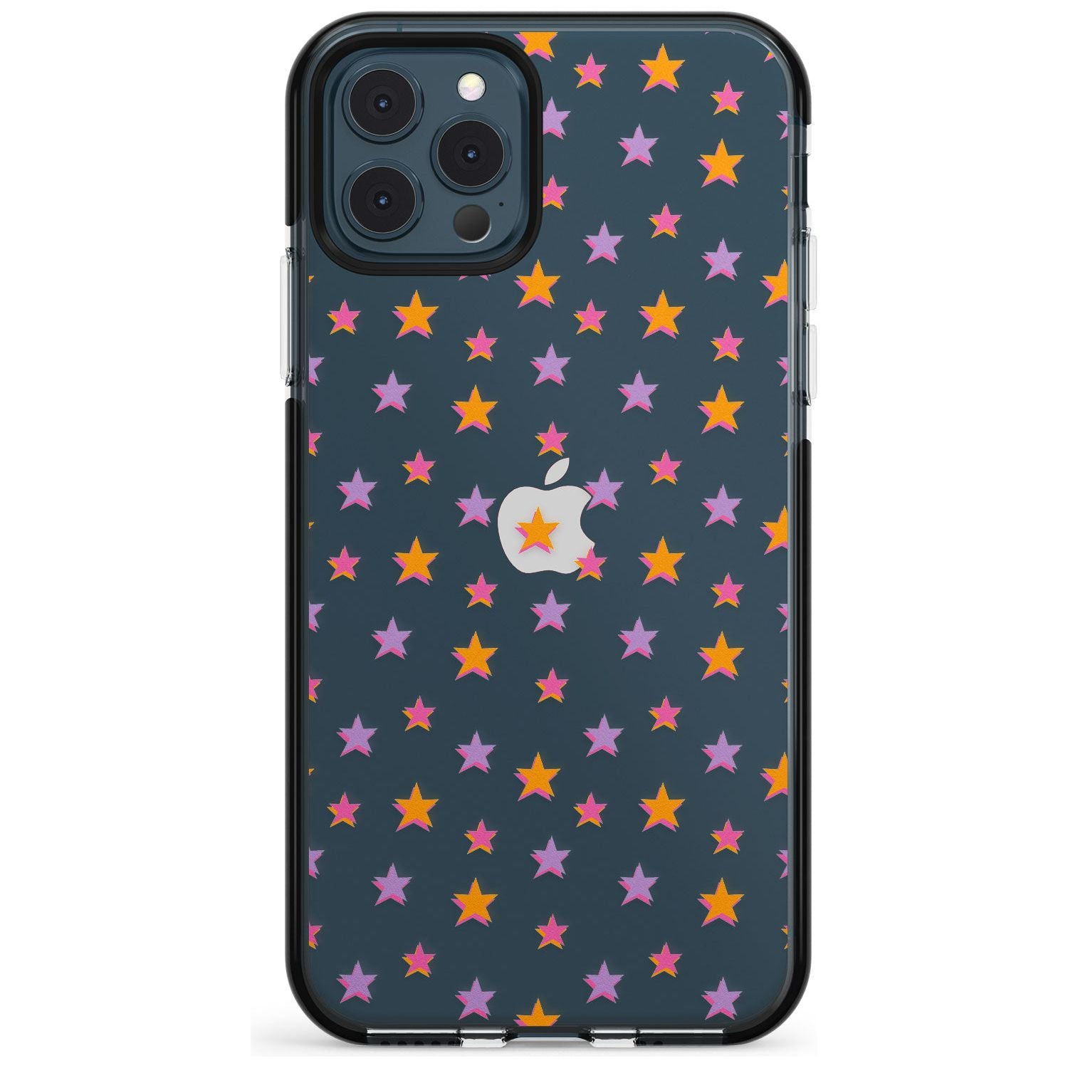 Spangling Stars Pattern Black Impact Phone Case for iPhone 11