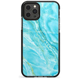 Bright Blue Onyx Marble Texture Pink Fade Impact Phone Case for iPhone 11