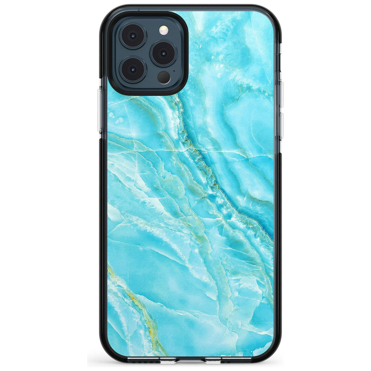 Bright Blue Onyx Marble Texture Pink Fade Impact Phone Case for iPhone 11