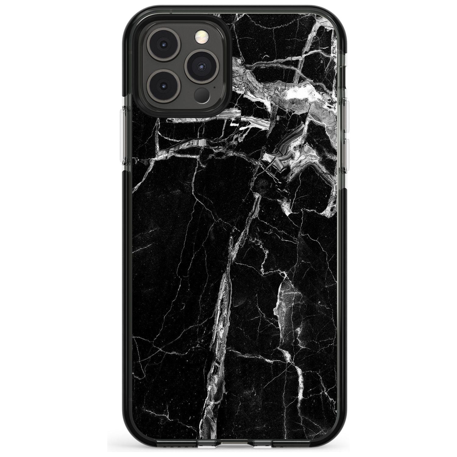 Black Onyx Marble Texture Pink Fade Impact Phone Case for iPhone 11