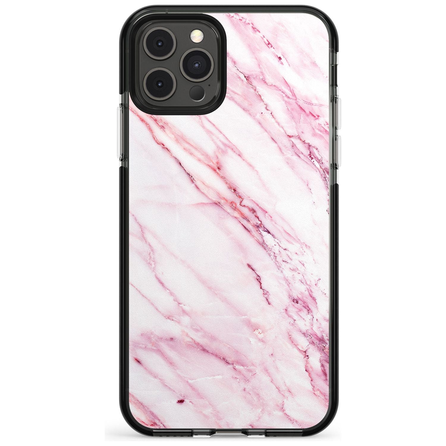 White & Pink Onyx Marble Texture Pink Fade Impact Phone Case for iPhone 11