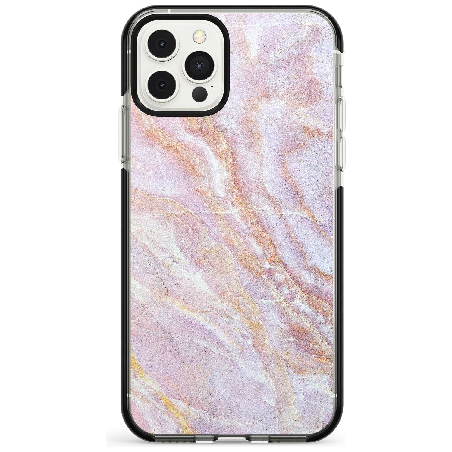 Soft Pink & Yellow Onyx Marble Texture Pink Fade Impact Phone Case for iPhone 11