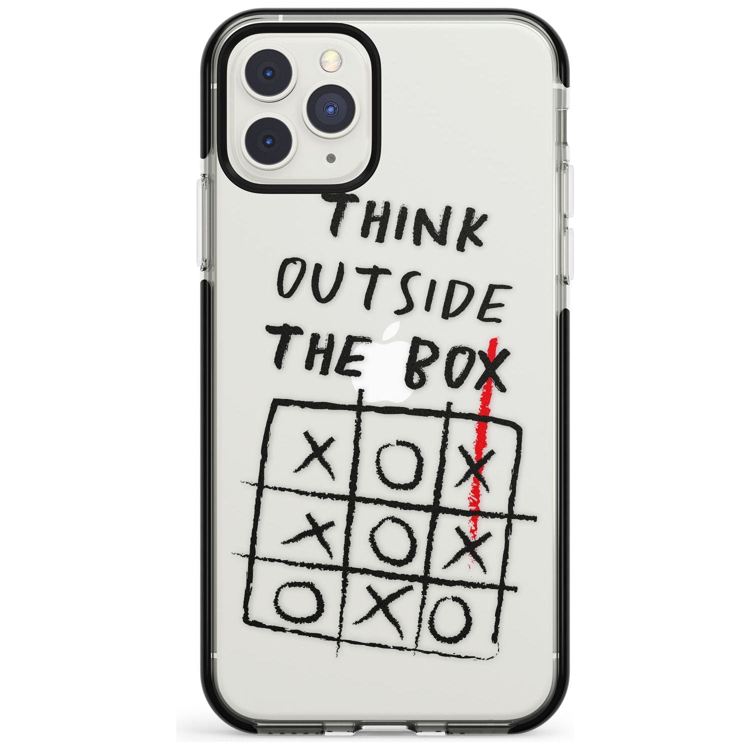 "Think Outside the Box" Black Impact Phone Case for iPhone 11 Pro Max