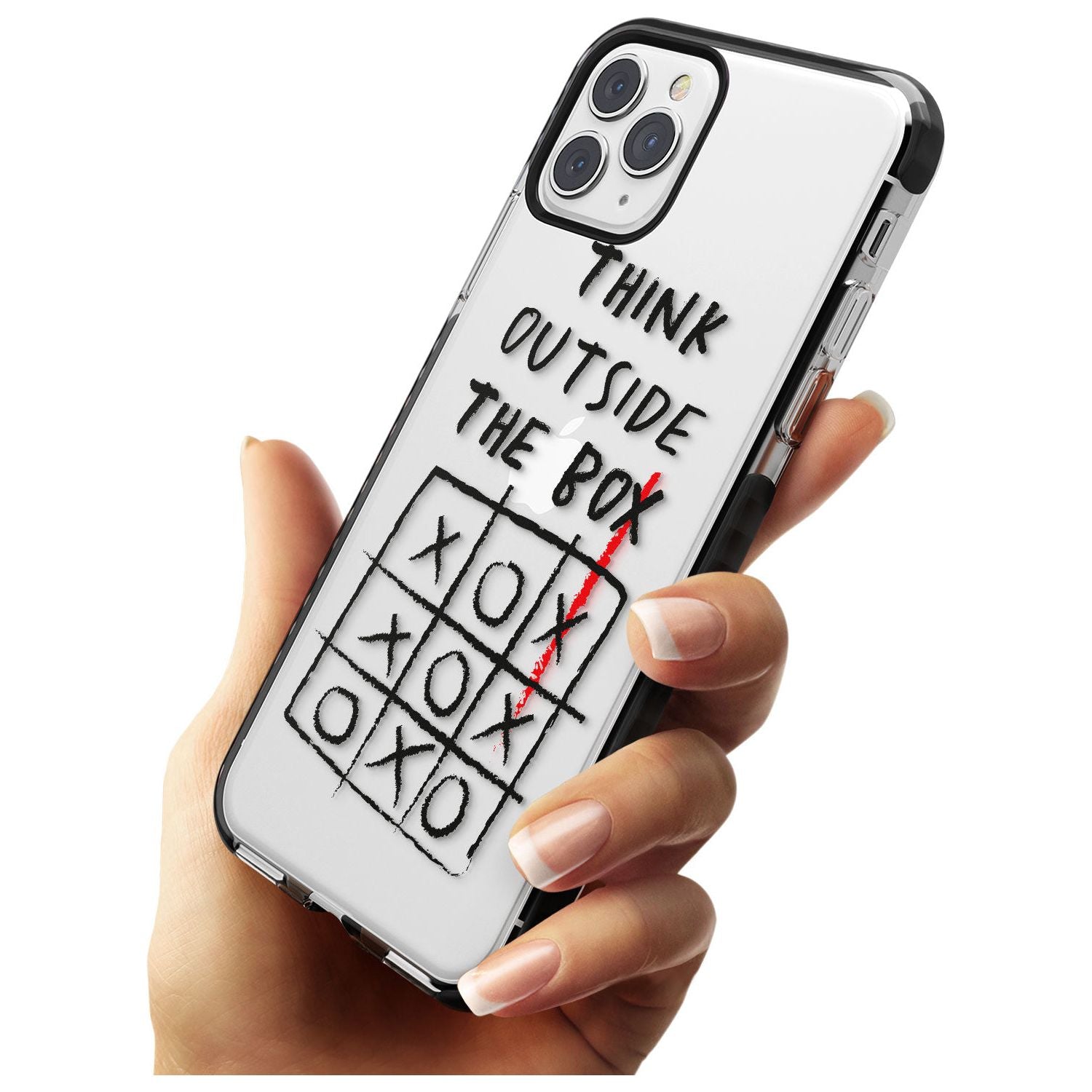 "Think Outside the Box" Black Impact Phone Case for iPhone 11 Pro Max