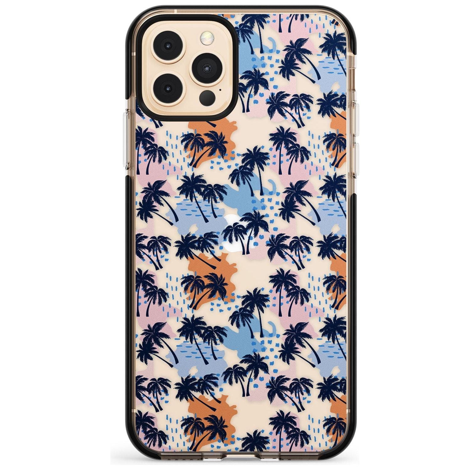 Summer Palm Trees (Clear) Pink Fade Impact Phone Case for iPhone 11