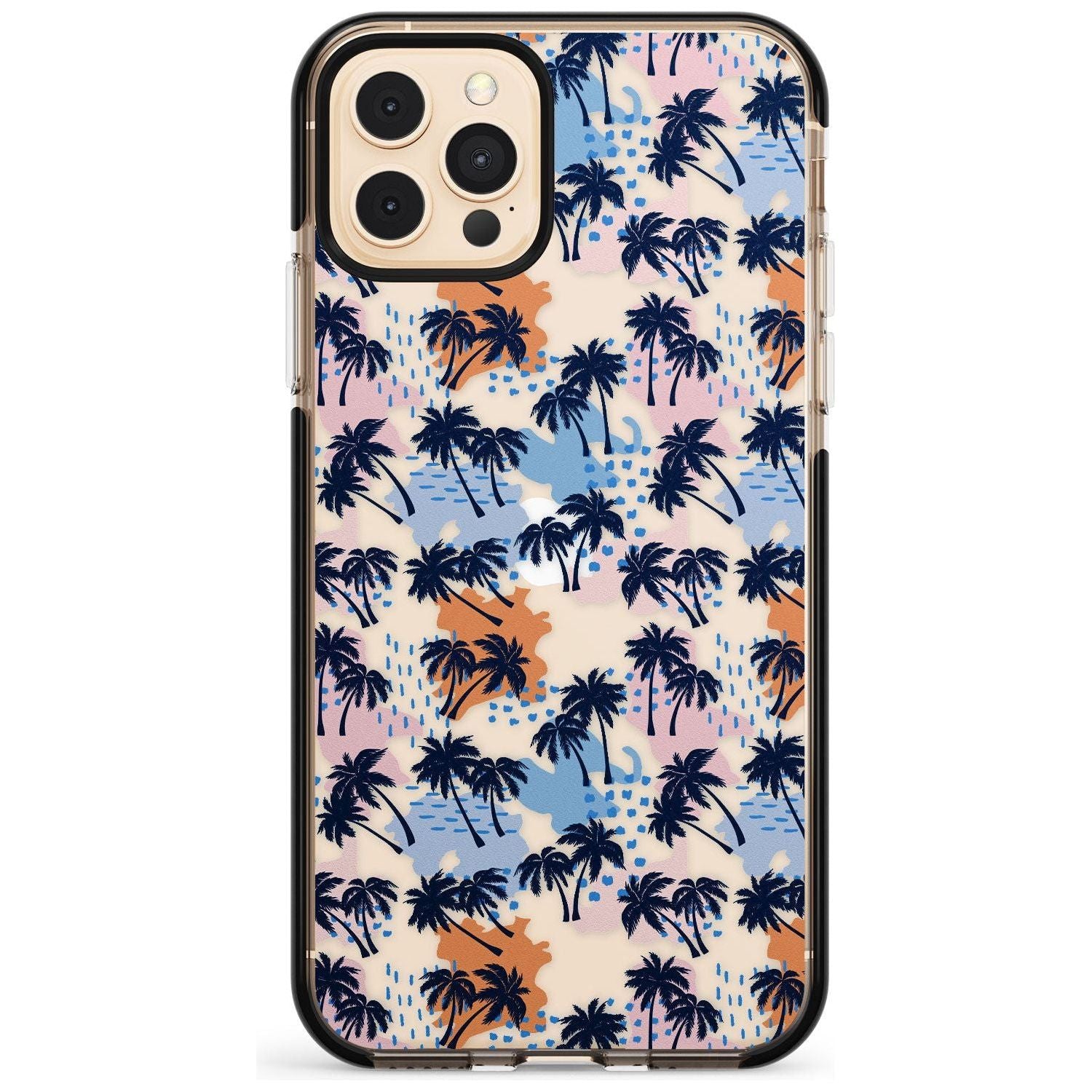 Summer Palm Trees (Clear) Pink Fade Impact Phone Case for iPhone 11