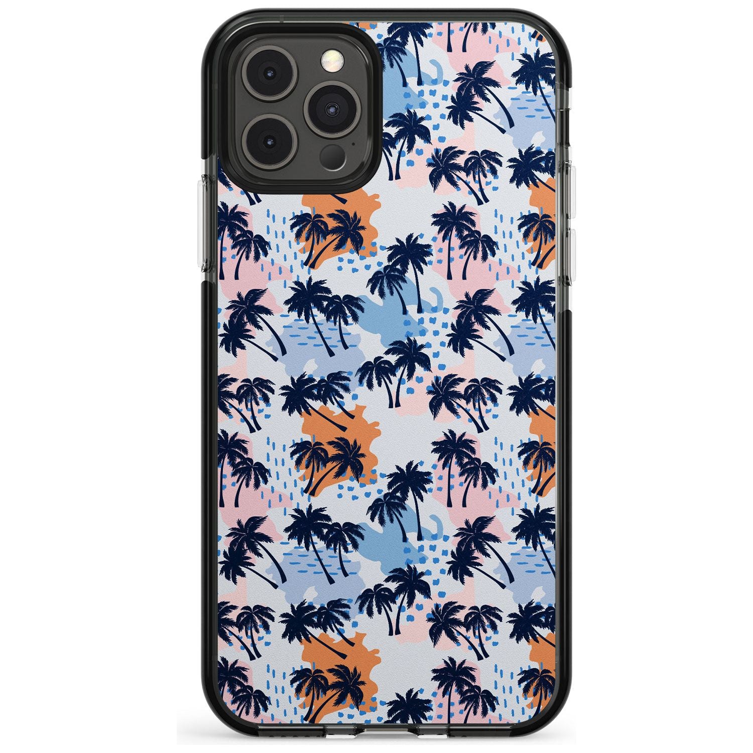 Summer Palm Trees Pink Fade Impact Phone Case for iPhone 11
