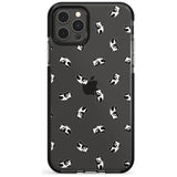 Tiny Panda Pattern Pink Fade Impact Phone Case for iPhone 11