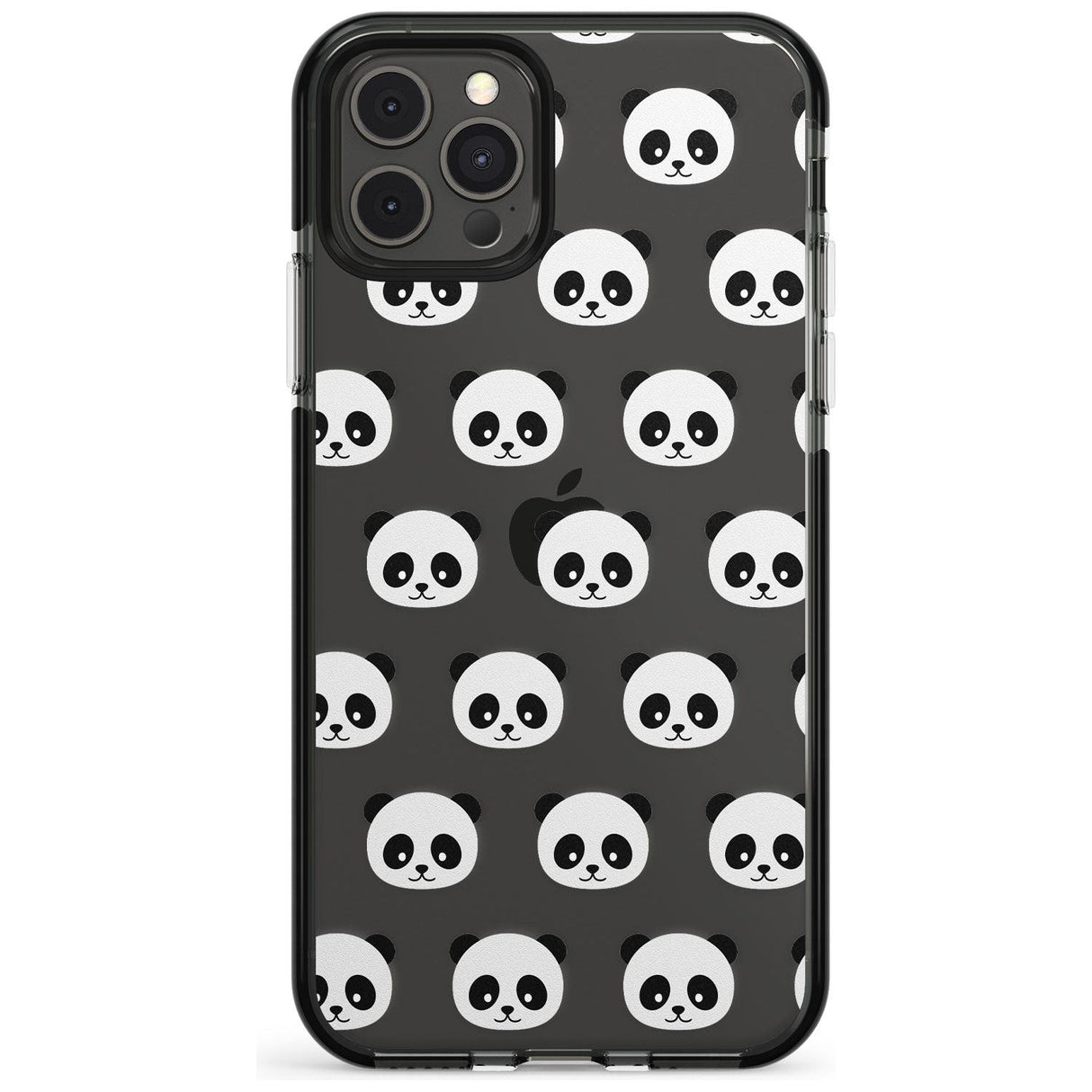 Panda Face Pattern Pink Fade Impact Phone Case for iPhone 11