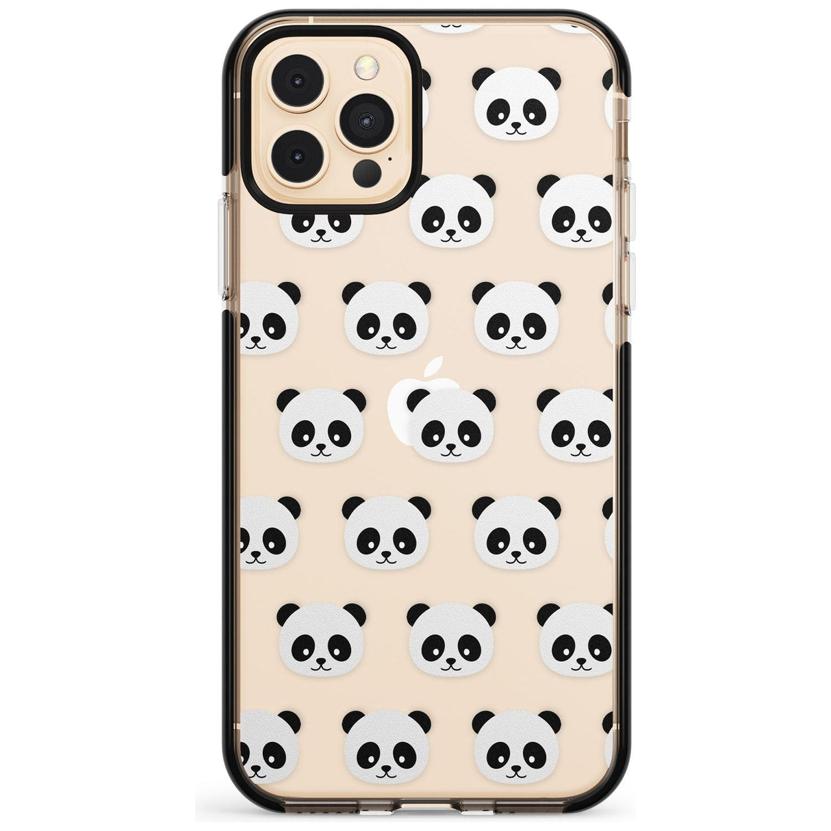 Panda Face Pattern Pink Fade Impact Phone Case for iPhone 11