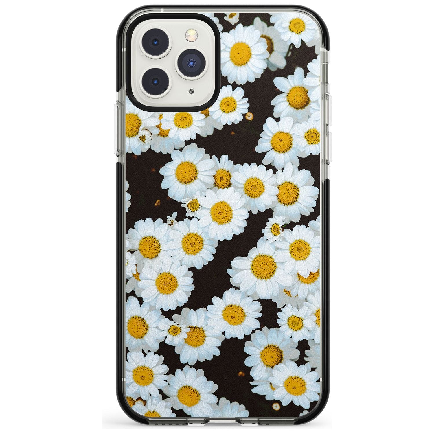 Daisies - Real Floral Photographs iPhone Case  Black Impact Phone Case - Case Warehouse
