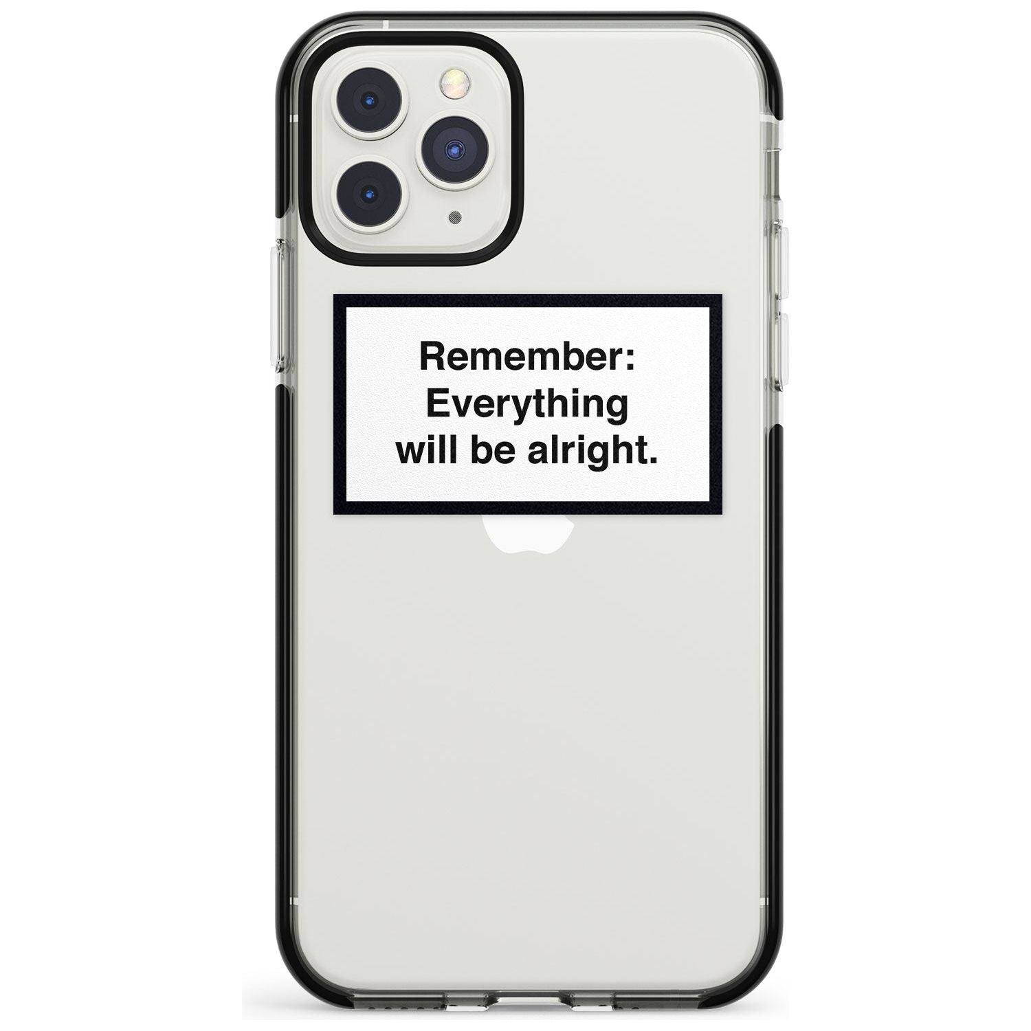 'Everything Will Be Alright' iPhone Case  Black Impact Phone Case - Case Warehouse