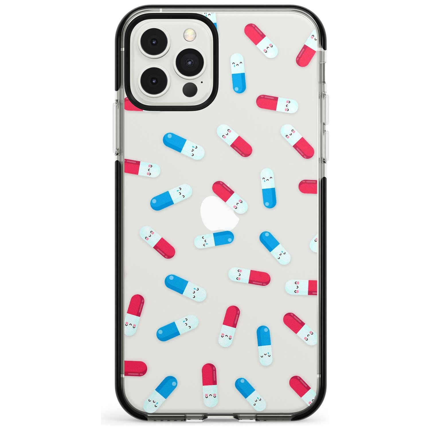 Kawaii Pill Pattern Impact Phone Case for iPhone 11, iphone 12