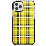 Yellow Plaid iPhone Case  Black Impact Phone Case - Case Warehouse