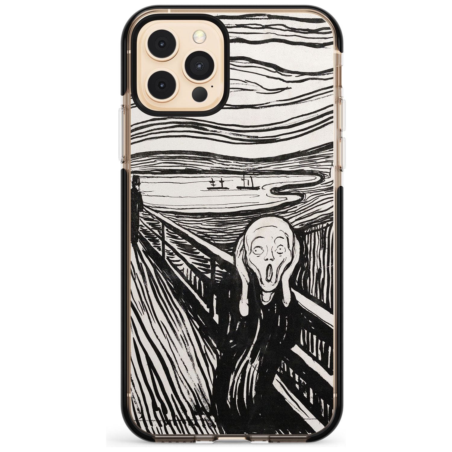 The Scream Black Impact Phone Case for iPhone 11