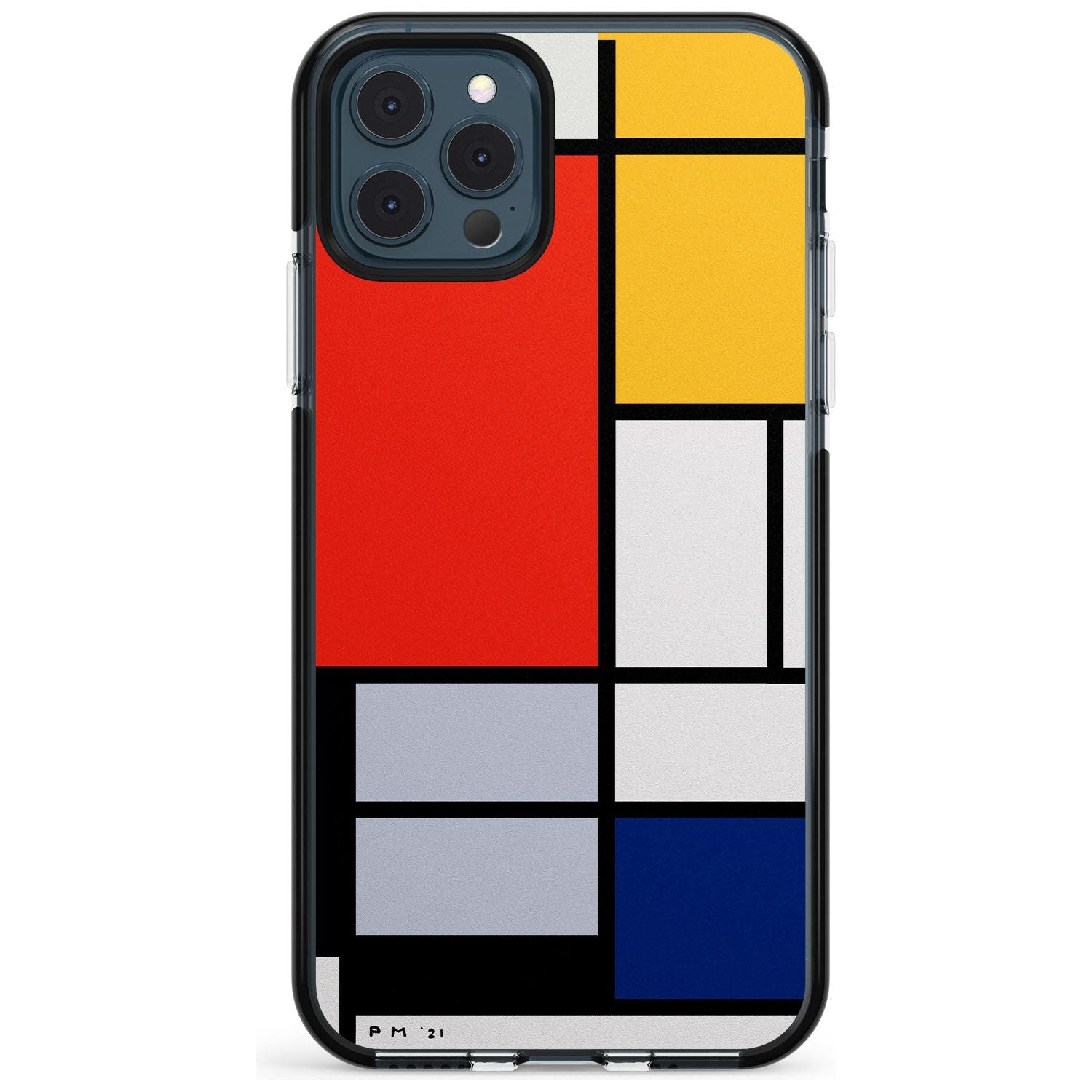 Piet Mondrian's Composition Black Impact Phone Case for iPhone 11
