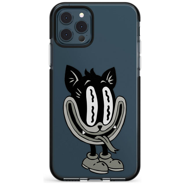 Faded Feline Black Impact Phone Case for iPhone 11