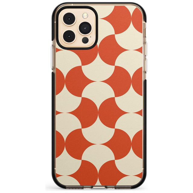 Abstract Retro Shapes: Psychedelic Pattern Pink Fade Impact Phone Case for iPhone 11