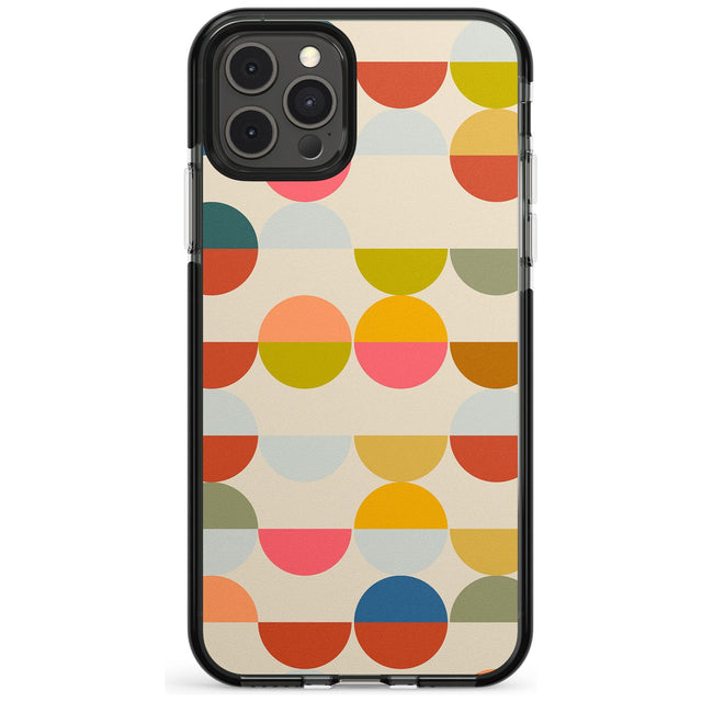 Abstract Retro Shapes: Colourful Circles Pink Fade Impact Phone Case for iPhone 11