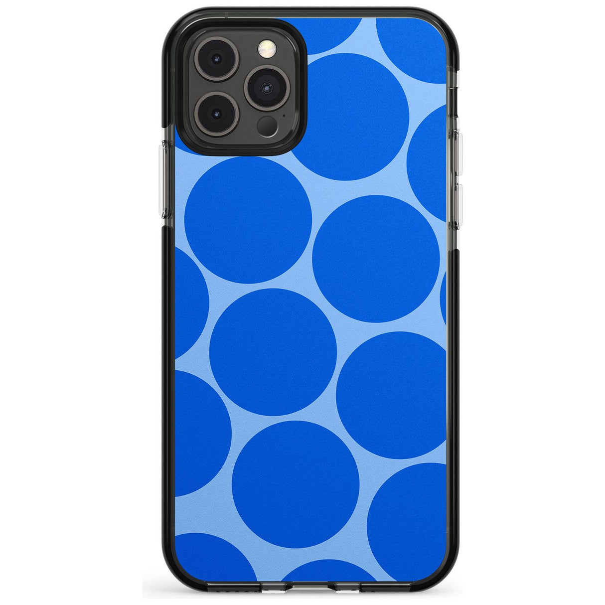 Abstract Retro Shapes: Blue Dots Pink Fade Impact Phone Case for iPhone 11