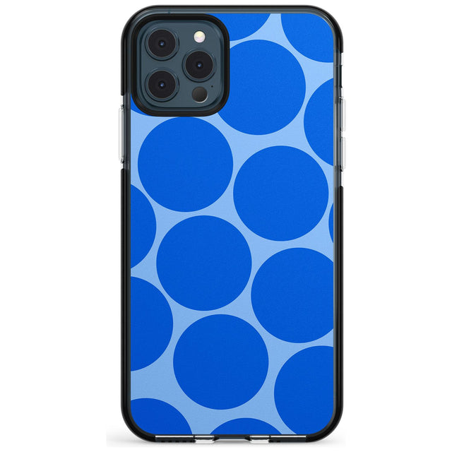 Abstract Retro Shapes: Blue Dots Pink Fade Impact Phone Case for iPhone 11