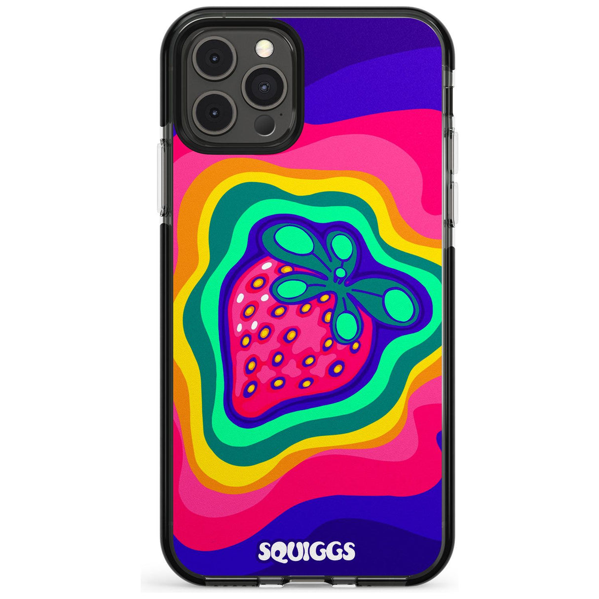 Strawberry Rainbow Pink Fade Impact Phone Case for iPhone 11