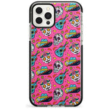 Pink Day of The Dead Pattern Black Impact Phone Case for iPhone 11