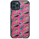 Pink Day of The Dead Pattern Black Impact Phone Case for iPhone 11