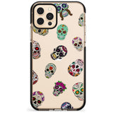 Mixed Sugar Skull Pattern Black Impact Phone Case for iPhone 11