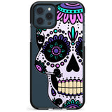 Violet Sugar Skull Black Impact Phone Case for iPhone 11