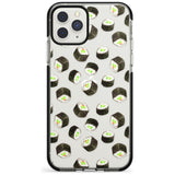 Maki Rolls Sushi Pattern iPhone Case  Black Impact Phone Case - Case Warehouse