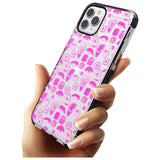 Bright Pink Sushi Pattern Black Impact Phone Case for iPhone 11 Pro Max