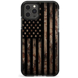 Desert Camo US Flag Black Impact Phone Case for iPhone 11