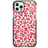 Heart Leopard Print Pink Fade Impact Phone Case for iPhone 11