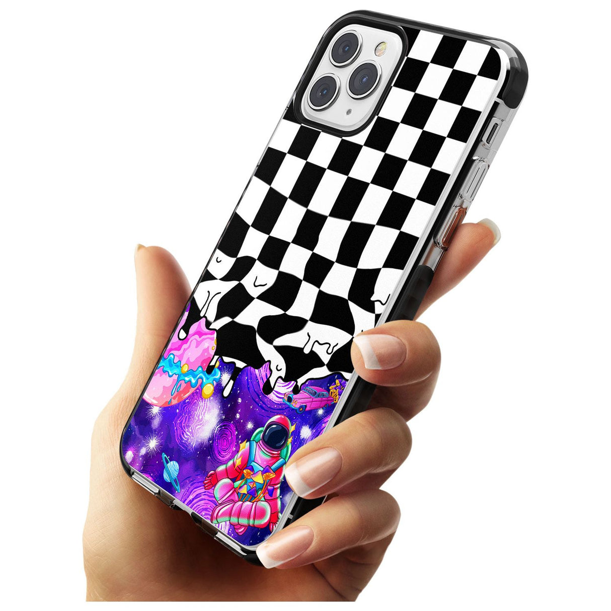 Washed Out Black Impact Phone Case for iPhone 11