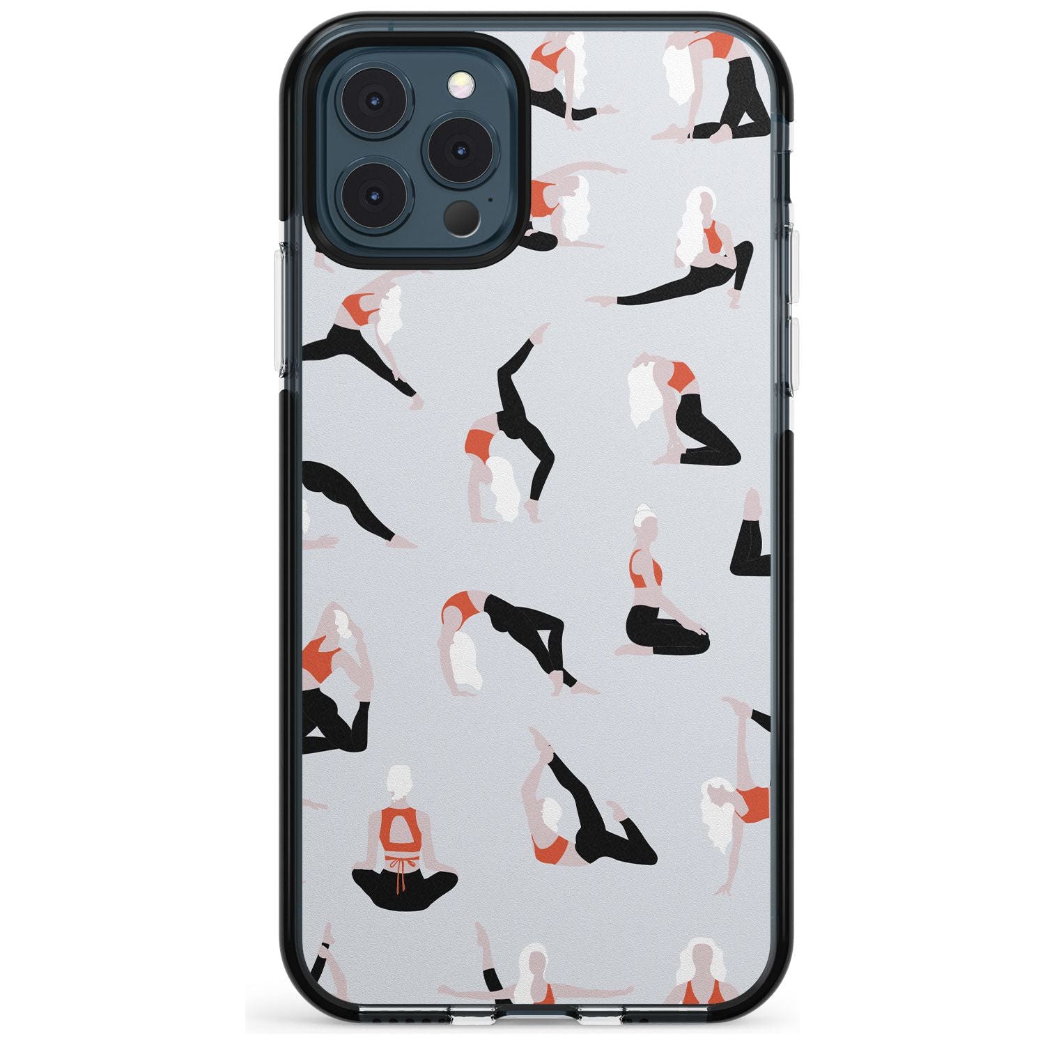 Yoga Poses Pink Fade Impact Phone Case for iPhone 11