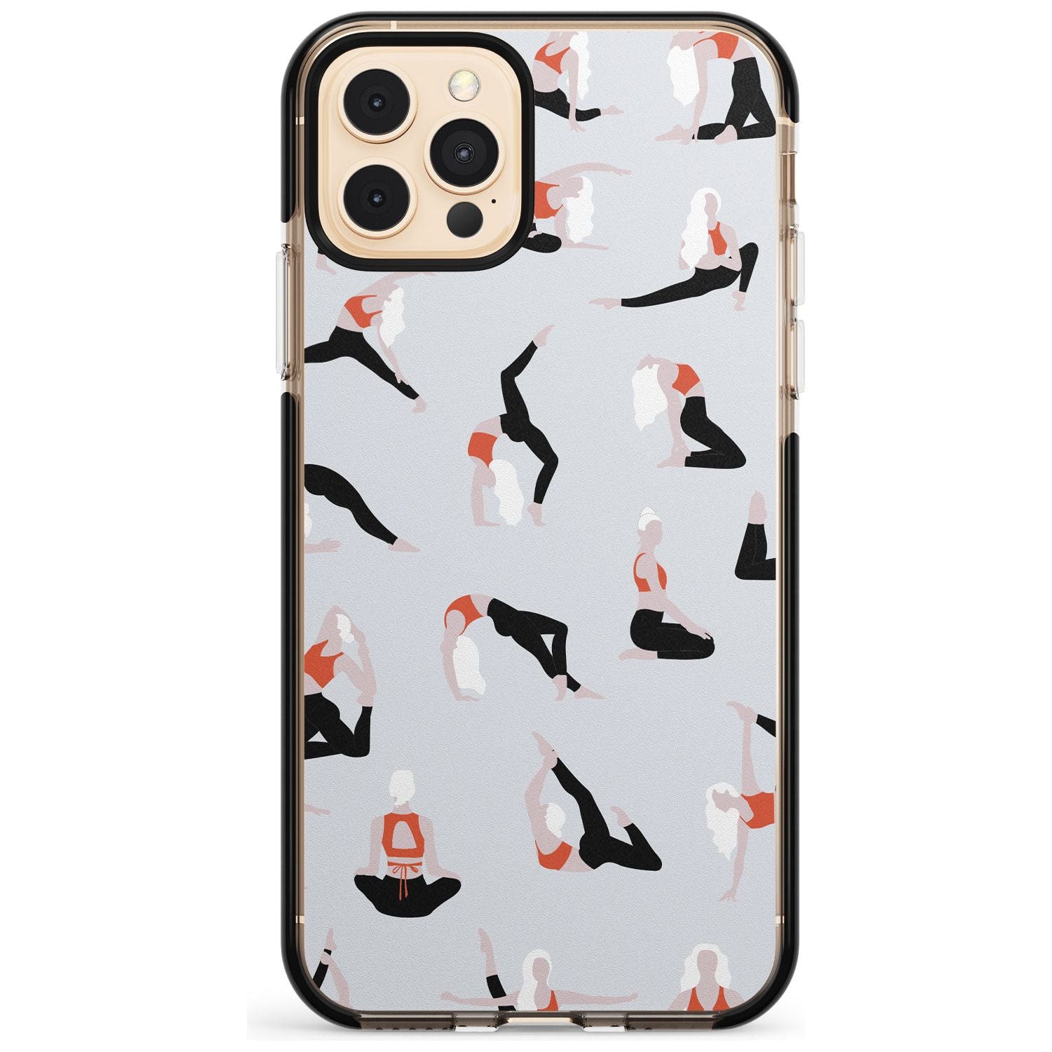 Yoga Poses Pink Fade Impact Phone Case for iPhone 11