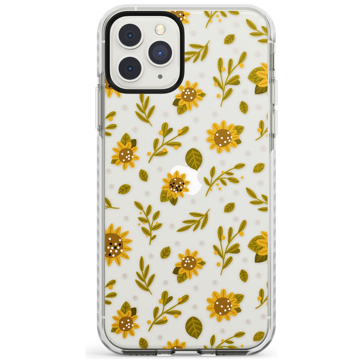 Sweet as Honey Patterns: Sunflowers (Clear) Impact Phone Case for iPhone 11 Pro Max