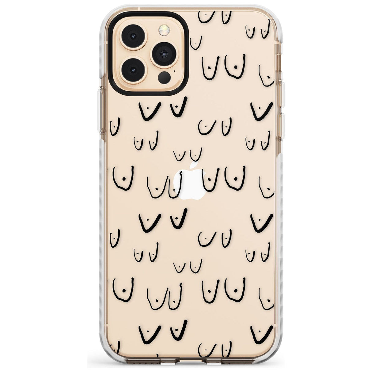 Boob Pattern (Black) Slim TPU Phone Case for iPhone 11 Pro Max