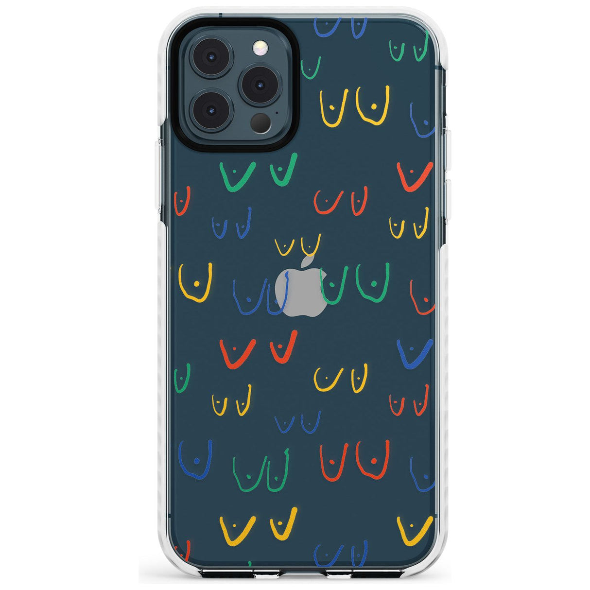 Boob Pattern (Mixed Colours) Slim TPU Phone Case for iPhone 11 Pro Max