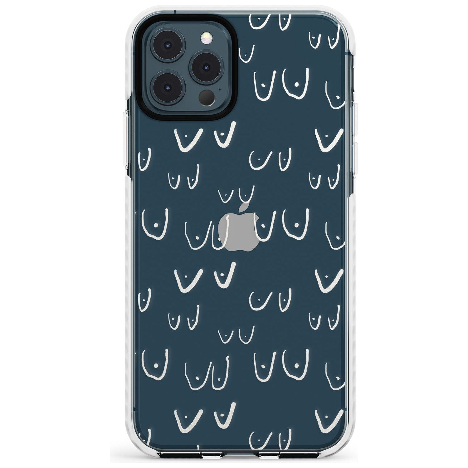 Boob Pattern (White) Slim TPU Phone Case for iPhone 11 Pro Max
