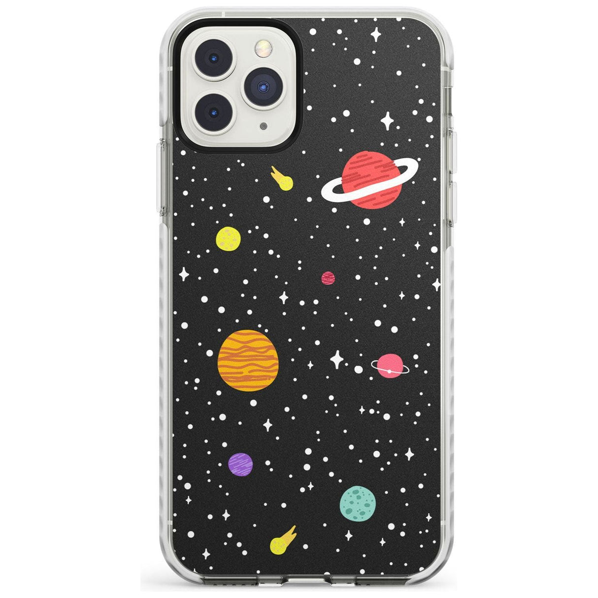 Cute Cartoon Planets Impact Phone Case for iPhone 11 Pro Max