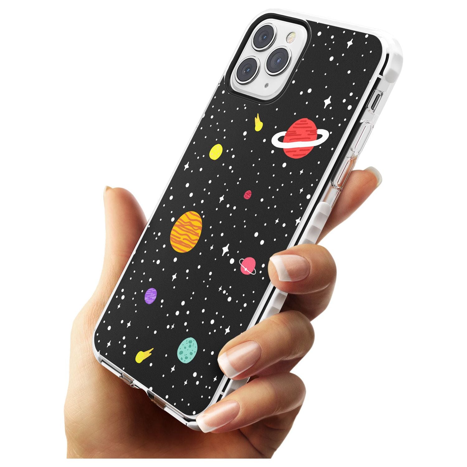 Cute Cartoon Planets Impact Phone Case for iPhone 11 Pro Max