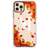 Personalised Monogram Autumn Leaves Impact Phone Case for iPhone 11 Pro Max