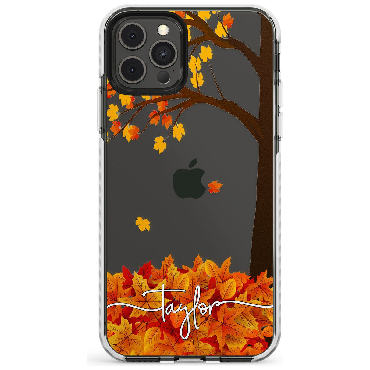 Personalised Autumn Leaves Impact Phone Case for iPhone 11 Pro Max