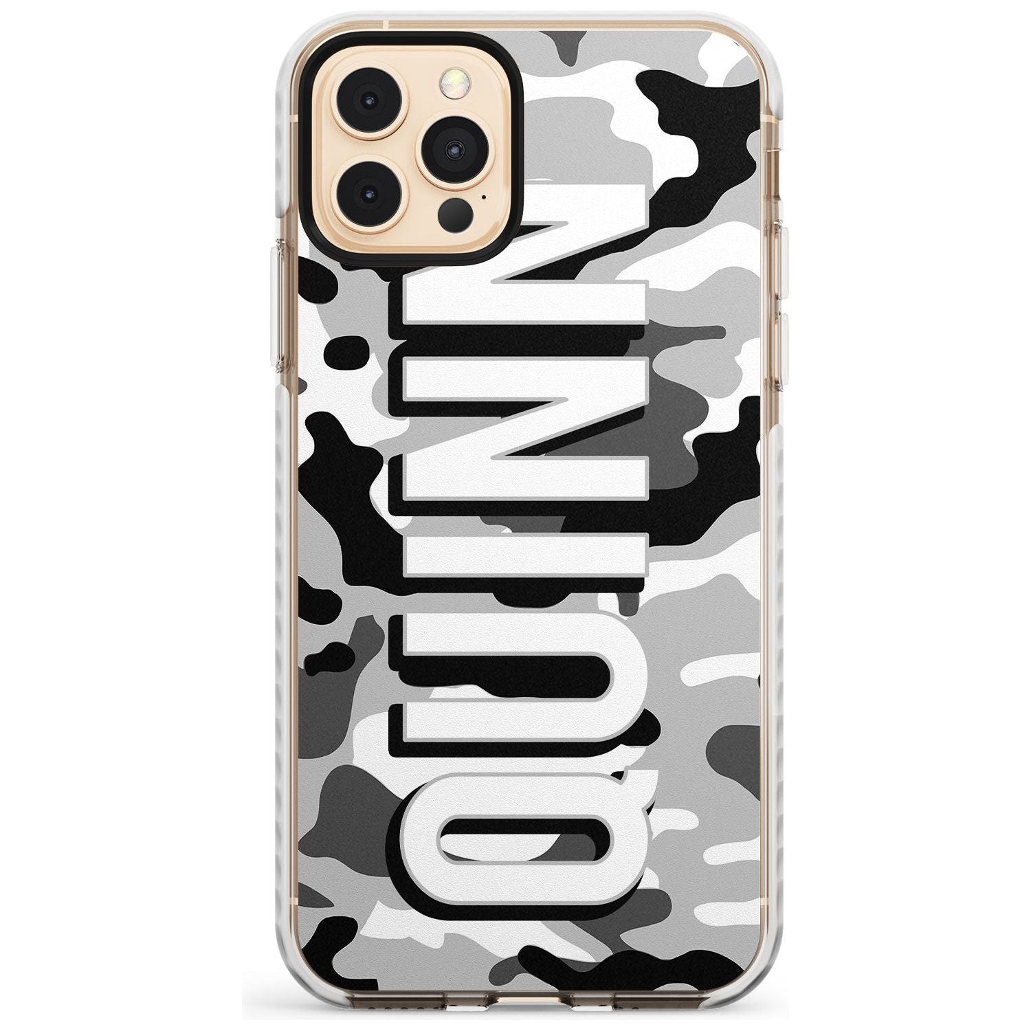 Greyscale Camo Slim TPU Phone Case for iPhone 11 Pro Max