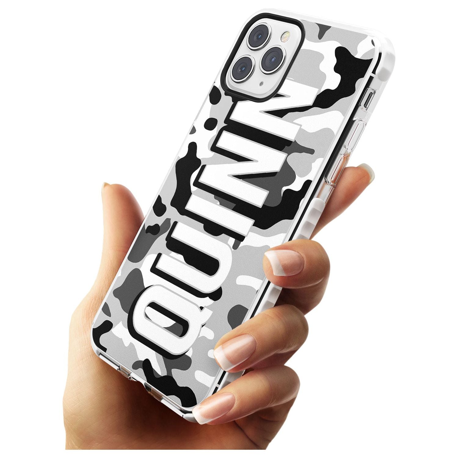 Greyscale Camo Slim TPU Phone Case for iPhone 11 Pro Max